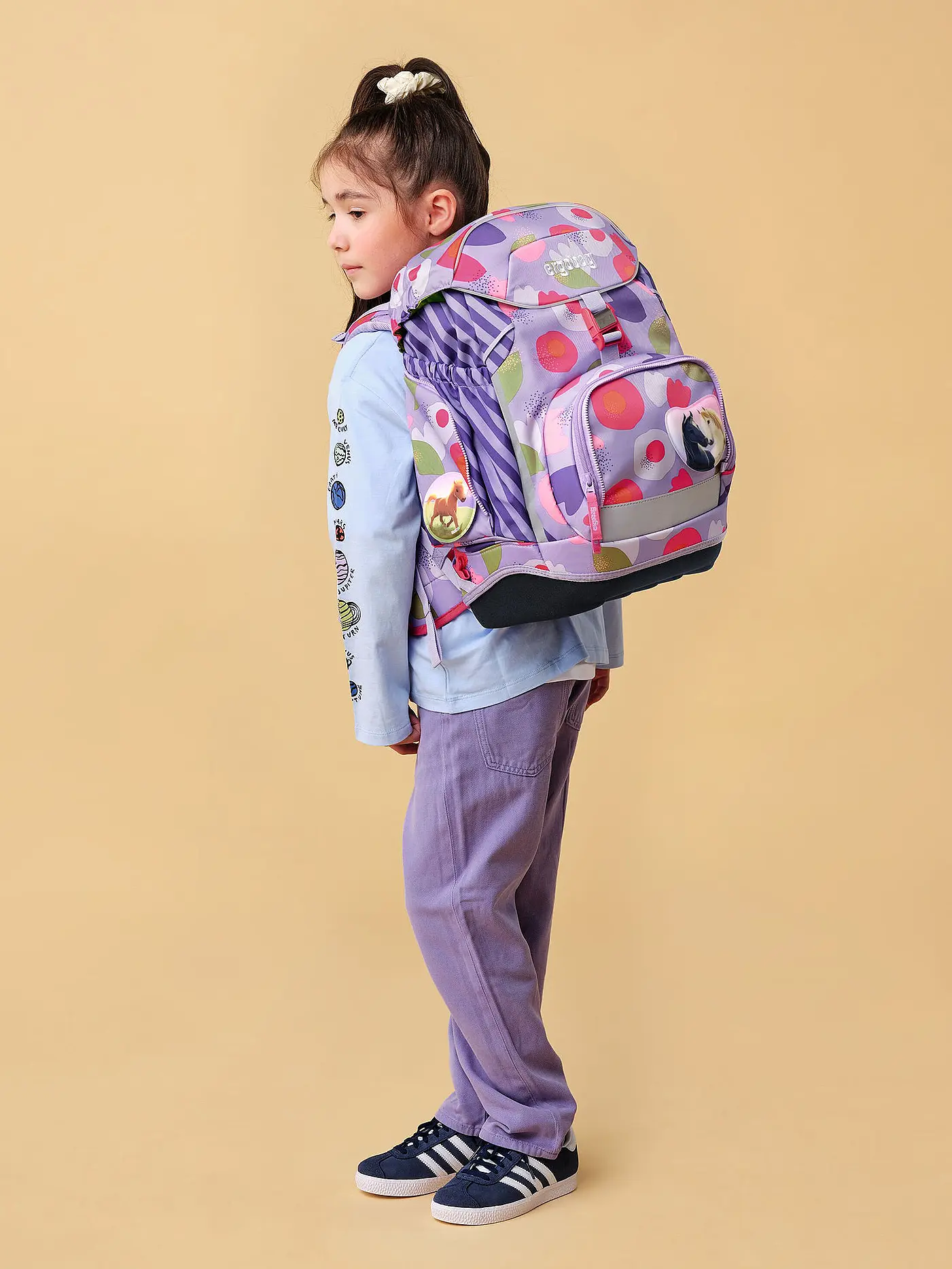 ERGOBAG | Schulrucksack Set 6tlg Pack BlütenzauBär | 